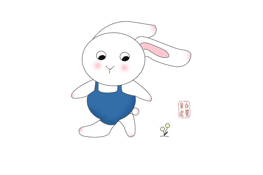 简笔画:结缘兔（图ZMTU0ODcxMzcy） - 儿童插画 - 站酷设计师亥时初原创素材 - 站酷ZCOOL