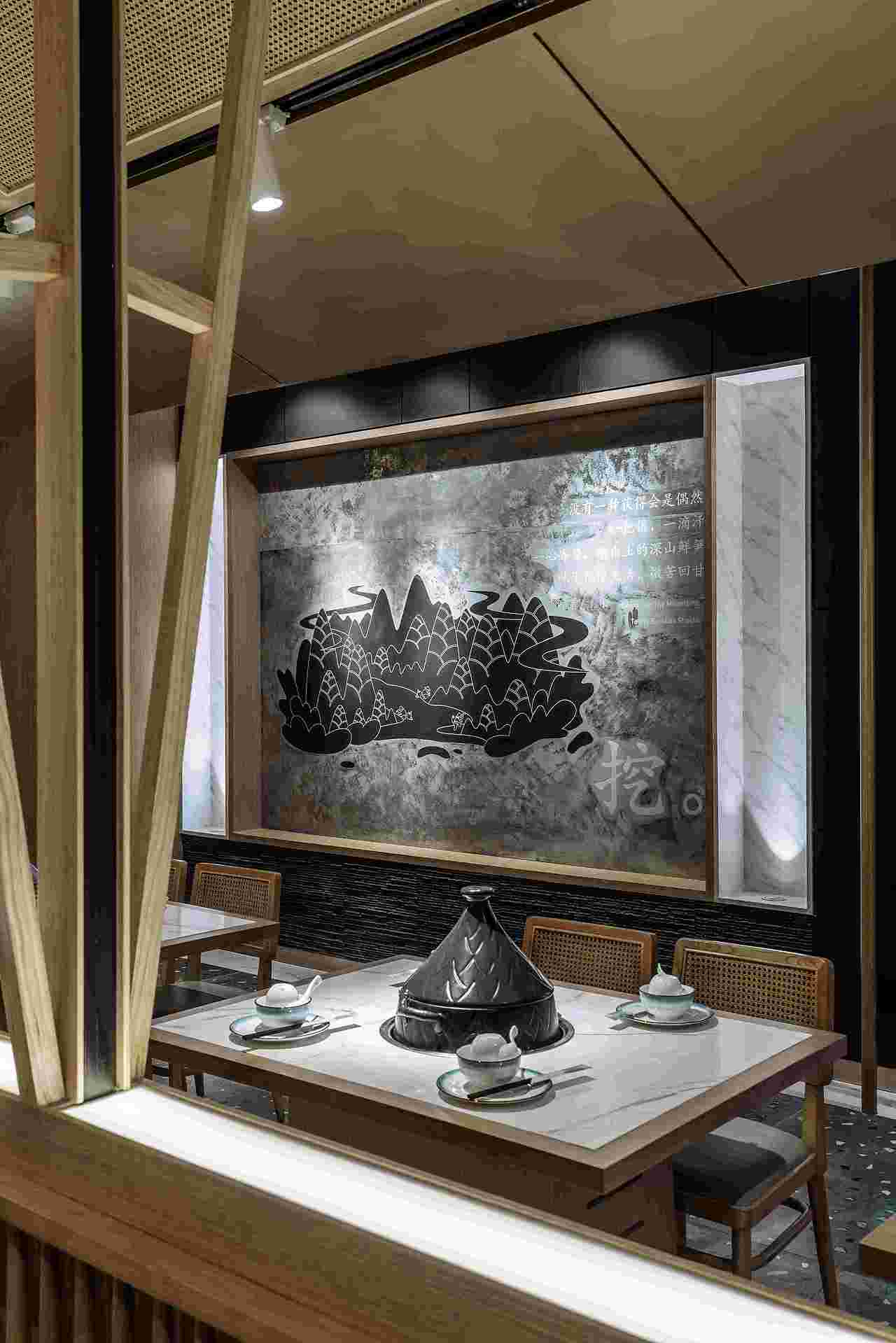 吉造新作｜移换山野本味 笋友滨江天街店（图ZMjgzMzY1NTI4） - 酒店餐饮设计 - 站酷设计师吉造设计原创素材 - 站酷ZCOOL