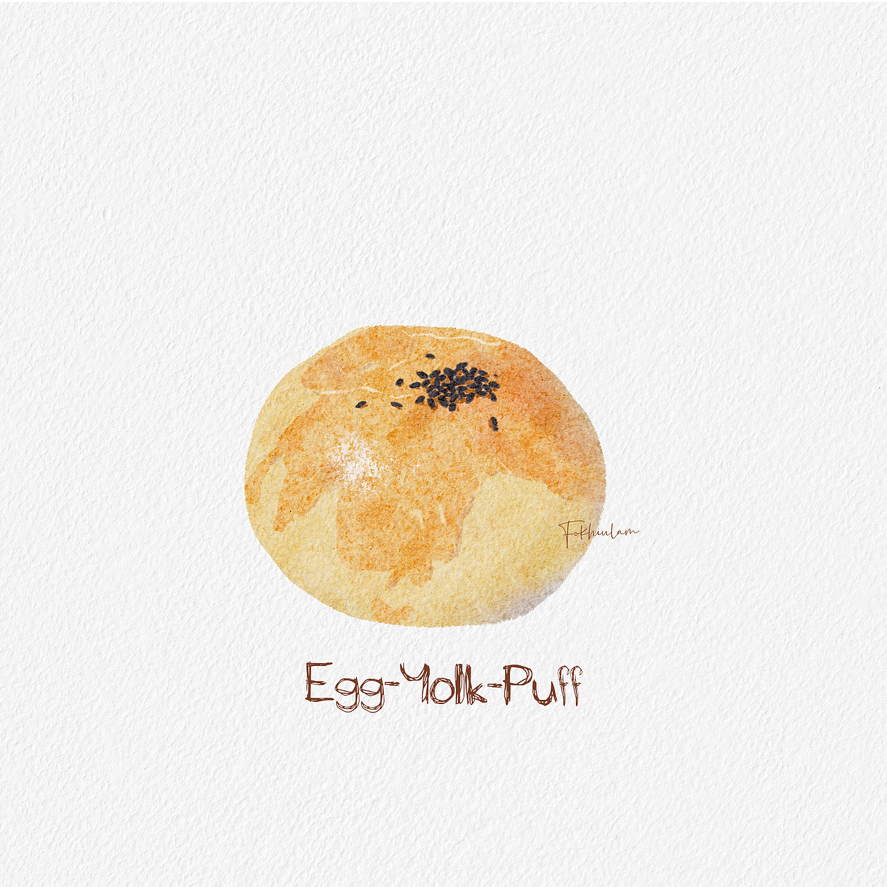 蛋黄酥 ipad水彩