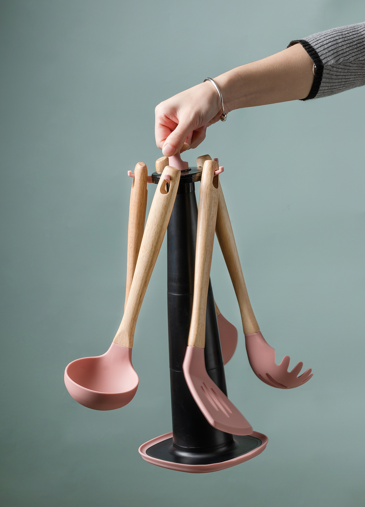 电商产品摄影 可爱北欧简约厨房硅胶锅铲子