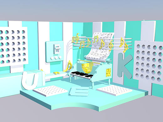 自己練習(xí)C4D（個人主頁-ZMzQ1ODM5OTY=） - 場景 - 站酷設(shè)計(jì)師嘉囍原創(chuàng)素材 - 站酷ZCOOL