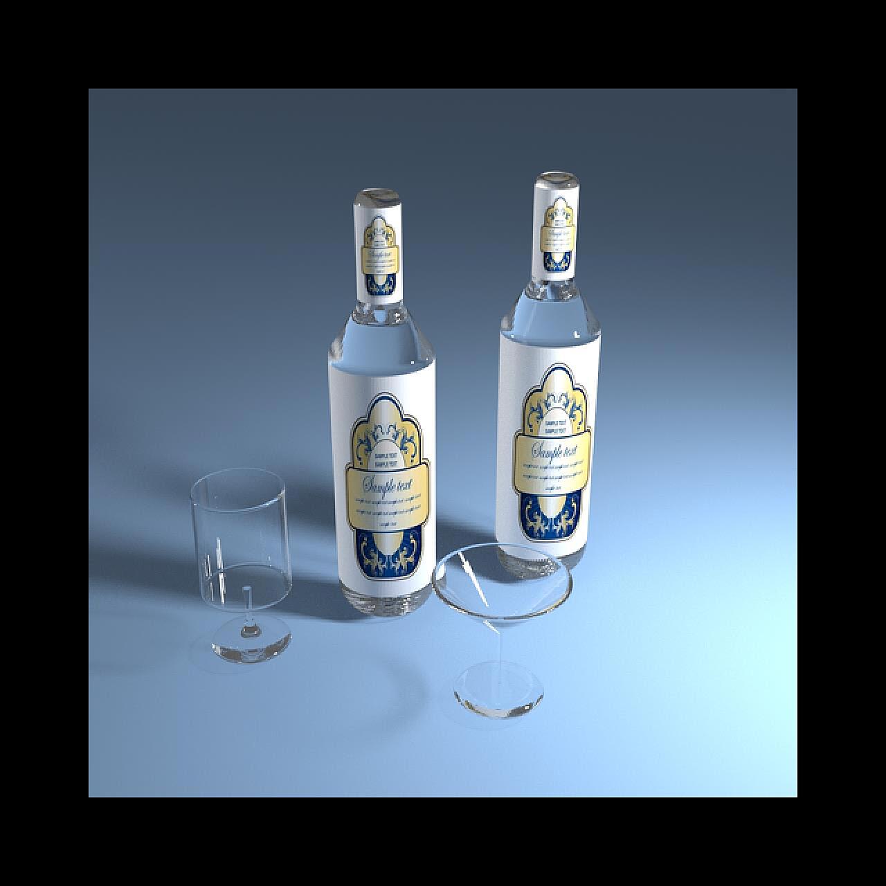 C4D酒瓶设计图__3D设计_3D设计_设计图库_昵图网nipic.com
