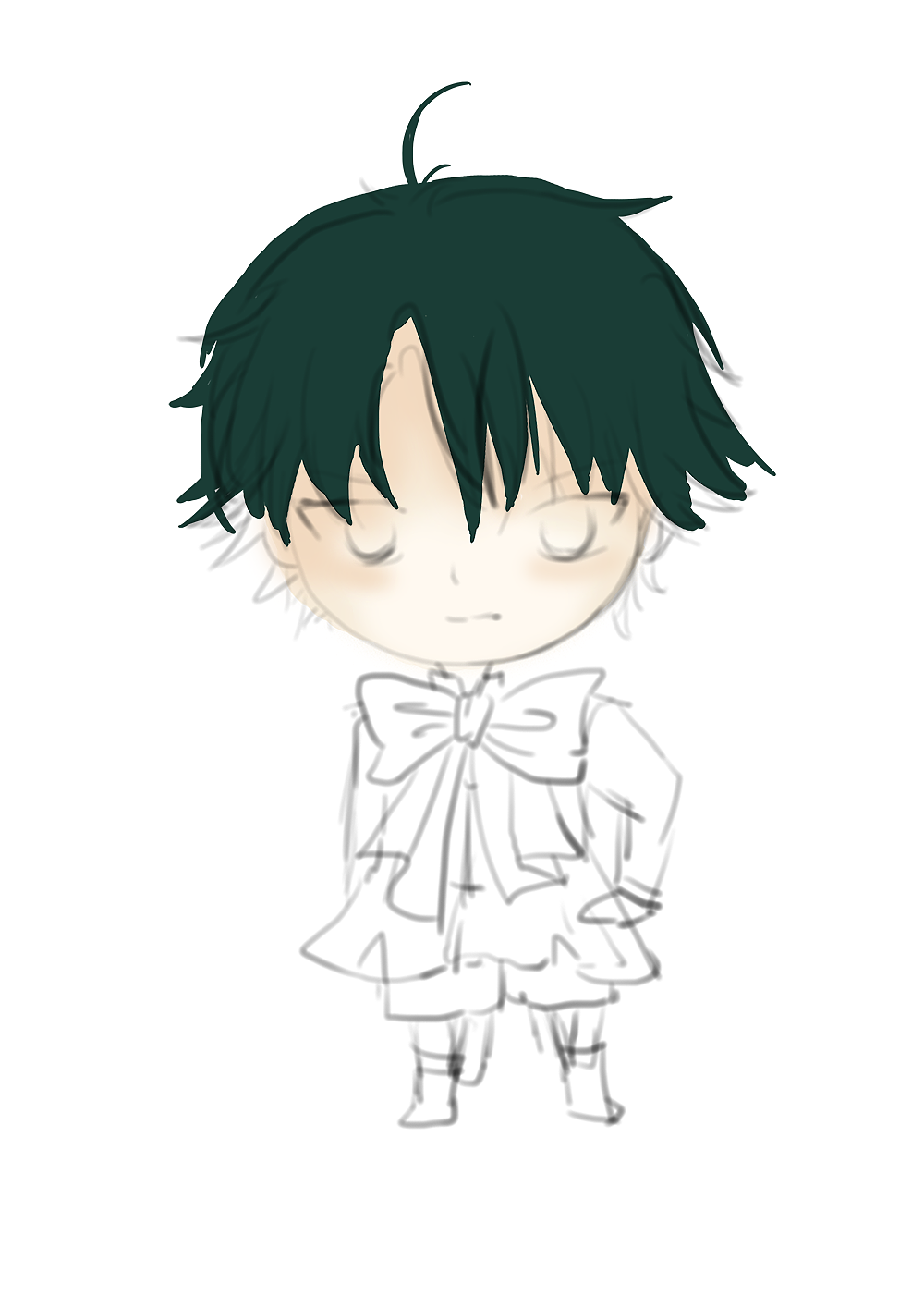 越前龙马 Q版 ｜数位板练习 4（图ZOTE2MTk1OTY=） - 创作习作 - 站酷设计师安越白原创素材 - 站酷ZCOOL