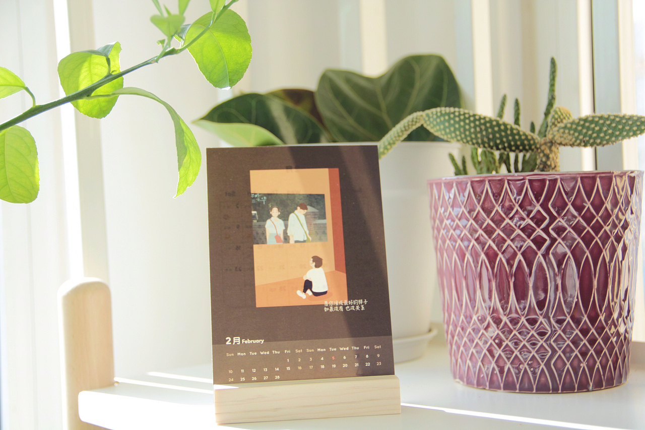 2019“柔软的你”原创插画日历