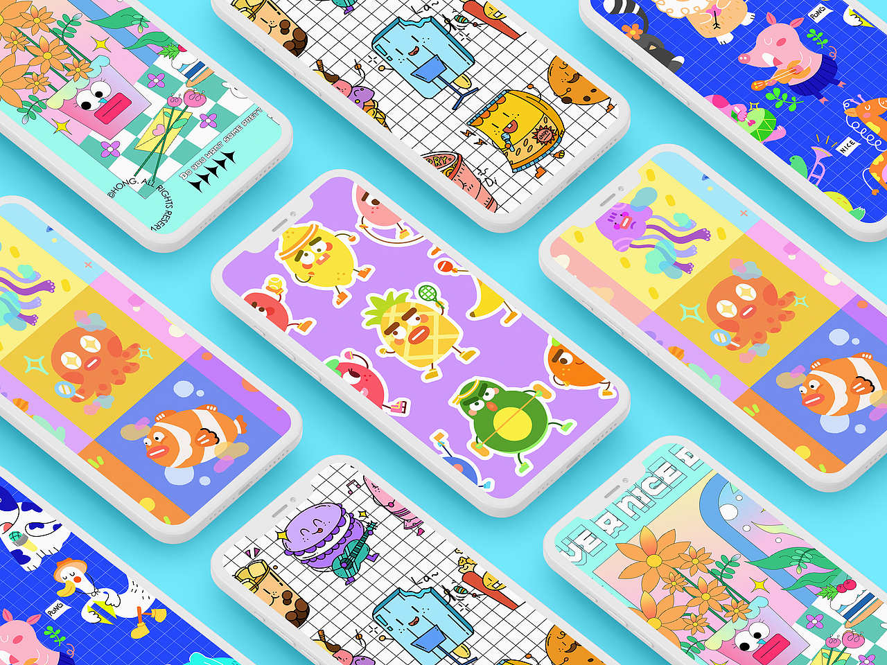 #y园糖插画打卡21天#WEEK 1总结（图ZMjU2Nzc1NDQw） - 商业插画 - 站酷设计师泓Hong原创素材 - 站酷ZCOOL