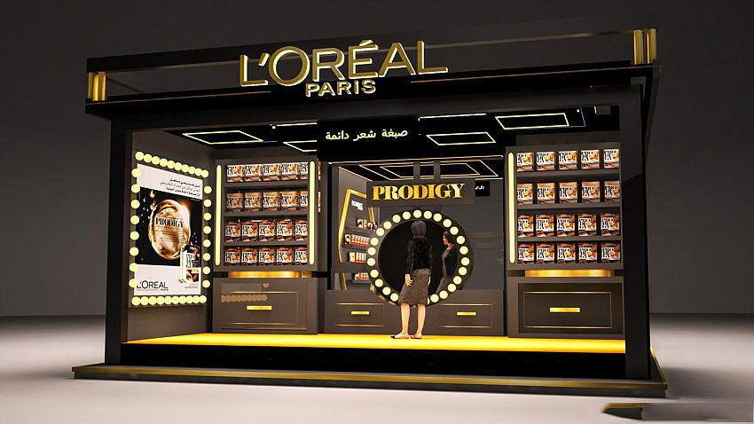 化妆品展位设计