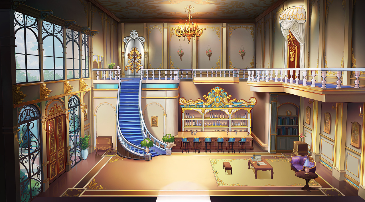 二次元场景|插画|游戏原画|黑皮蠹 - 原创作品 - 站酷 (zcool)