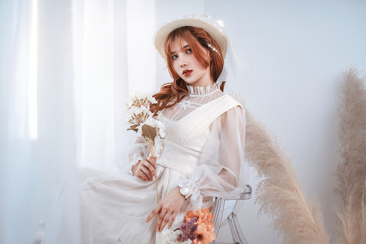 法式复古风人像摄影作品