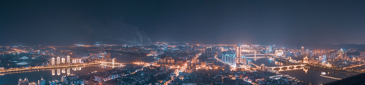 柳州地王国际财富中心楼顶拍摄柳州夜景2019.10.29（图ZMTkzNzk0MzQw） - 风光摄影 - 站酷设计师陈璐柳州摄影师原创素材 - 站酷ZCOOL