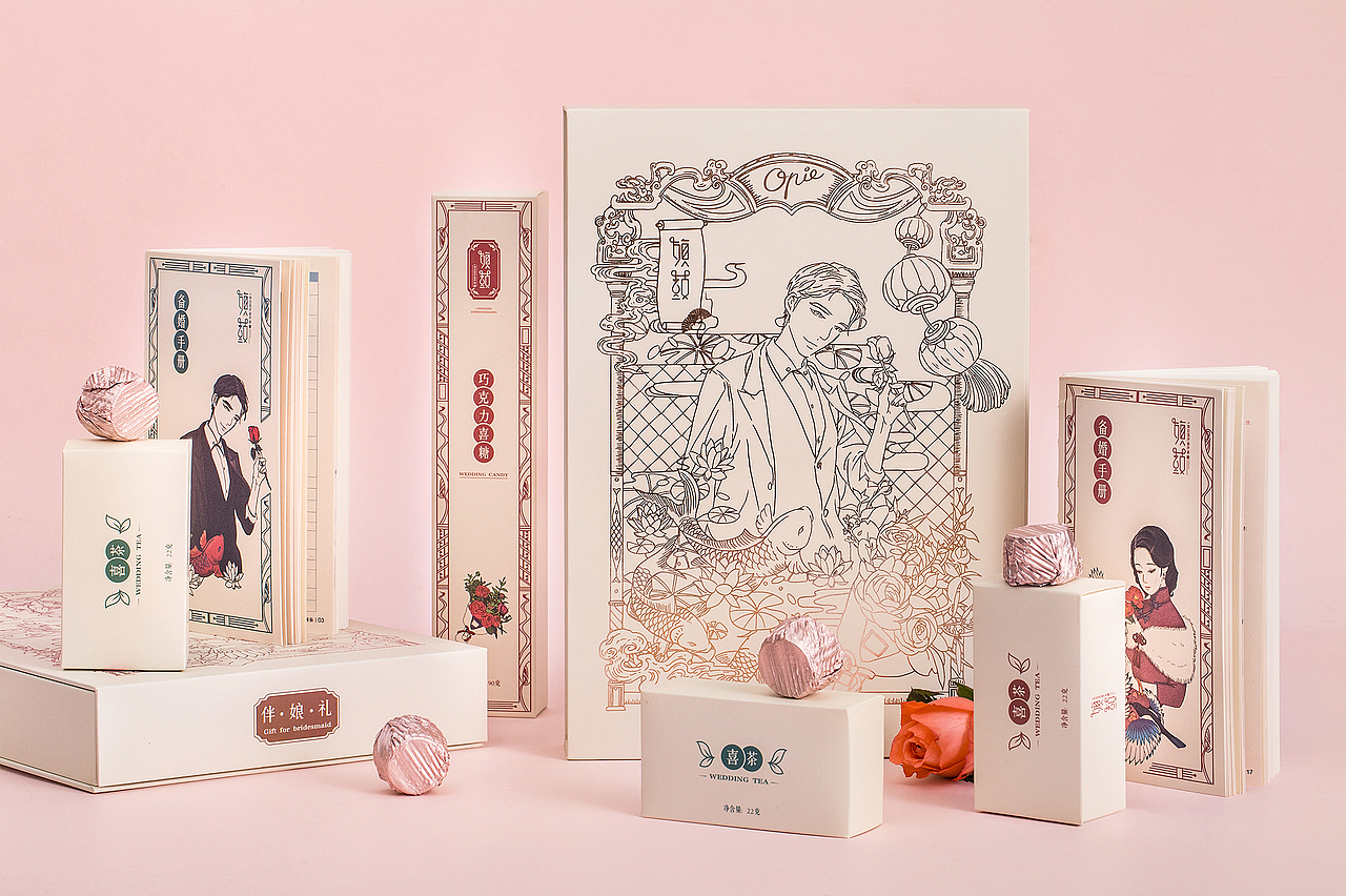 伴娘伴郎（下午茶）礼盒（图ZMTYzMjQ2NzQw） - 包装 - 站酷设计师三颗懒原创素材 - 站酷ZCOOL