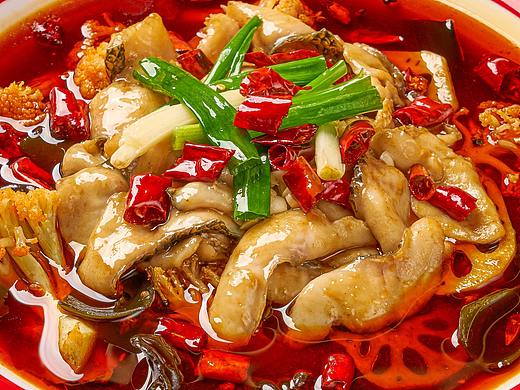 水煮肉片水煮牛肉川菜美食摄影静物摄影