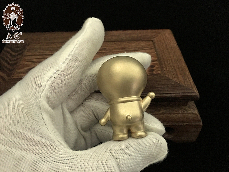 青铜机器猫 哆啦A梦 叮当猫青铜摆件 小号青铜动漫定做