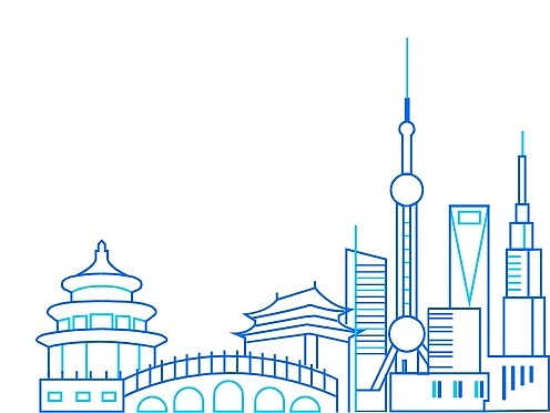 城市地标建筑轮廓