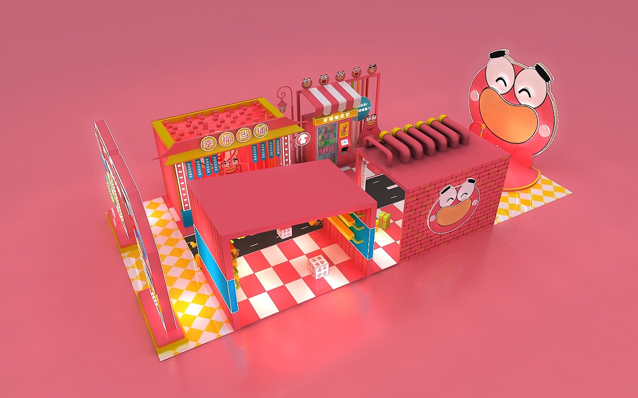 悦小憨快闪活动设计3d效果图