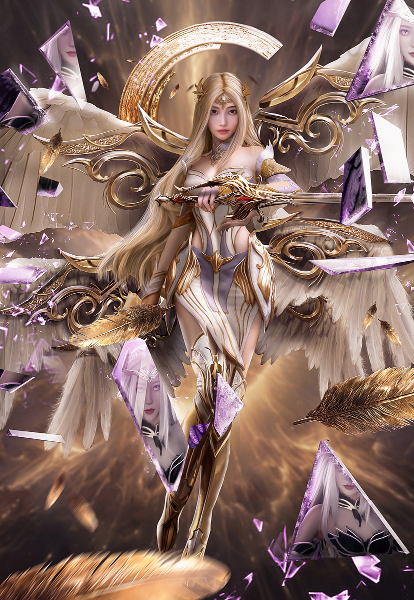 斗罗大陆千仞雪cos后期（图ZMzQzNDYzNjg4） - 修图/后期 - 站酷设计师芬妮的宇宙原创素材 - 站酷ZCOOL