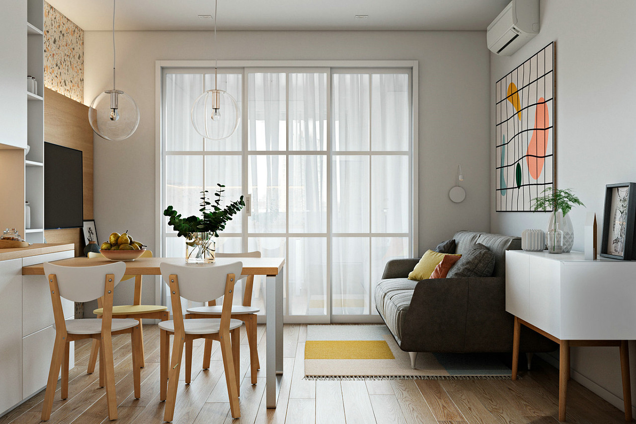 单身公寓|空间|家装设计|小摩托表现 - 原创作品 - 站酷 (ZCOOL)