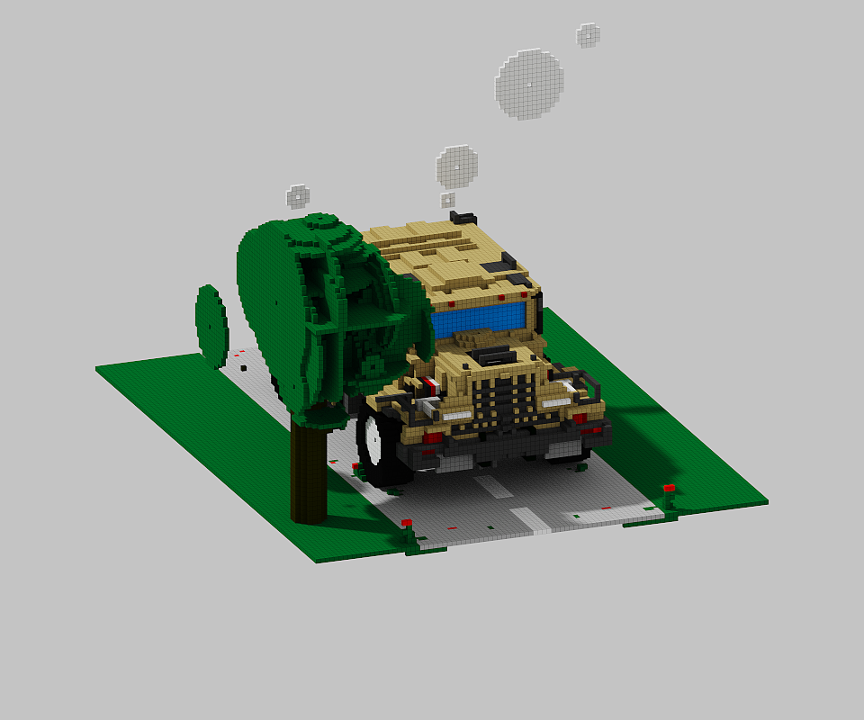 MagicaVoxel--卡车头（图ZMzQwNzg3MjE2） - 动画/影视 - 站酷设计师Maxyang1900原创素材 - 站酷ZCOOL