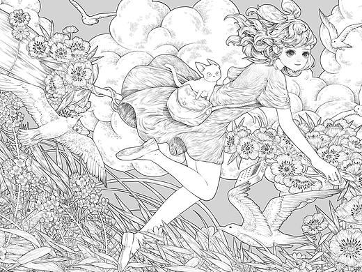 《魔女宅急便》线稿教程