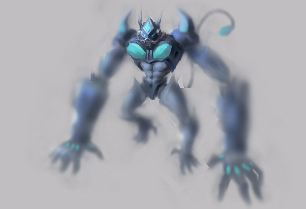 魔兽手办模型草稿