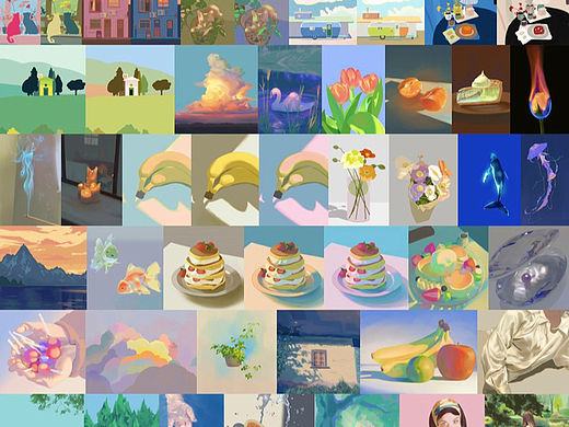 色彩派对30天合集总结（个人主页-ZNjQ2MDU3NjA=） - 商业插画 - 站酷设计师彩树Aimee原创素材 - 站酷ZCOOL