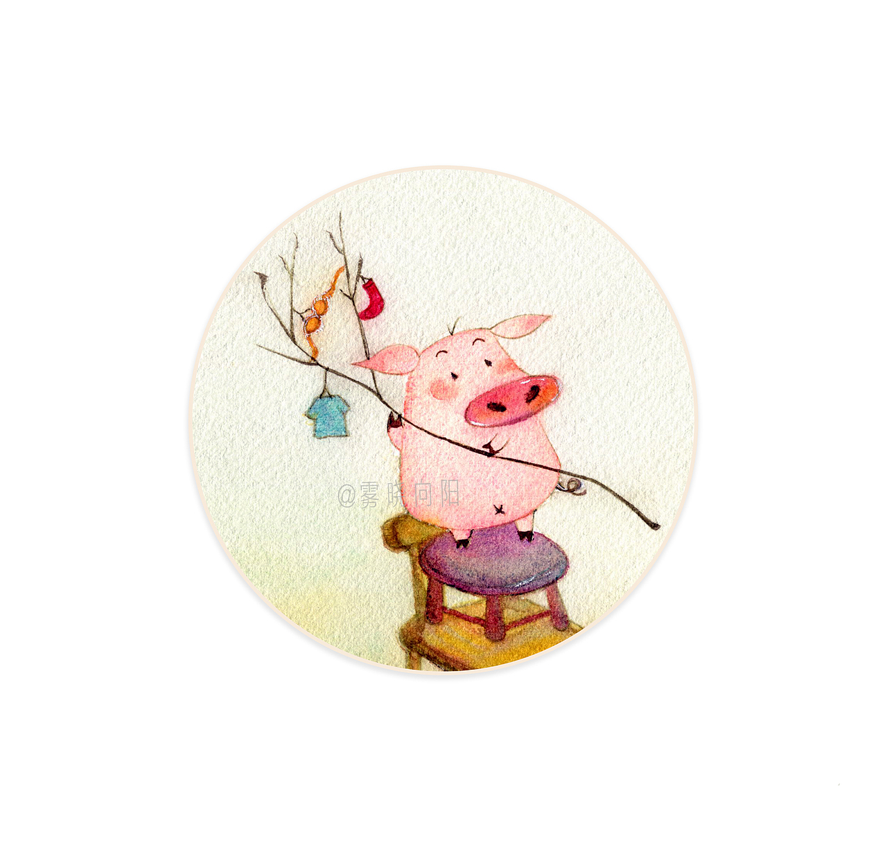 猪开心——插画习作（图ZMjA2NzA1NDIw） - 创作习作 - 站酷设计师雾晓原创素材 - 站酷ZCOOL