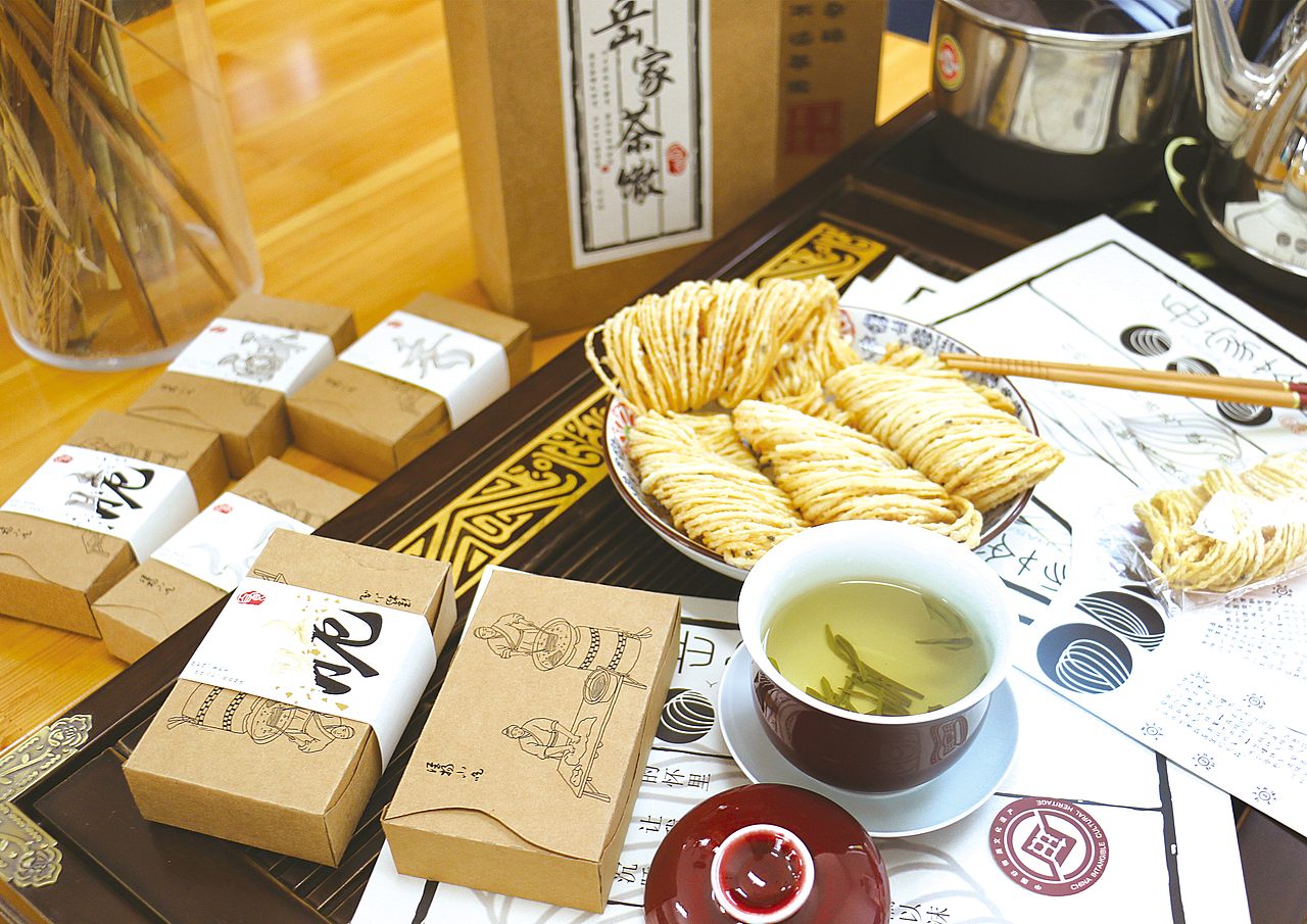 岳家茶馓品牌包装设计（图ZMTEwOTMwMzg0） - 包装 - 站酷设计师caoa原创素材 - 站酷ZCOOL