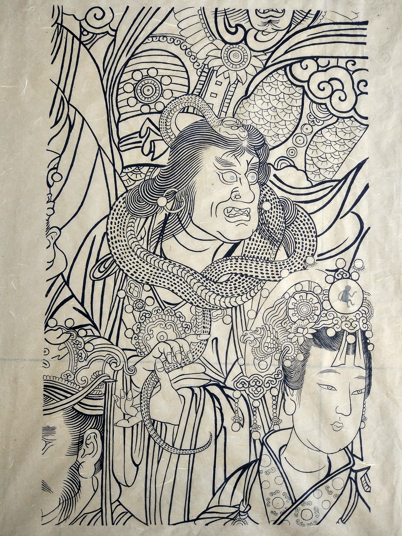 国画，壁画，三清殿，永乐宫，散花飞仙，敦煌壁画（图ZMTYxNDQ3OTYw） - 绘画 - 站酷设计师R闪闪闪原创素材 - 站酷ZCOOL