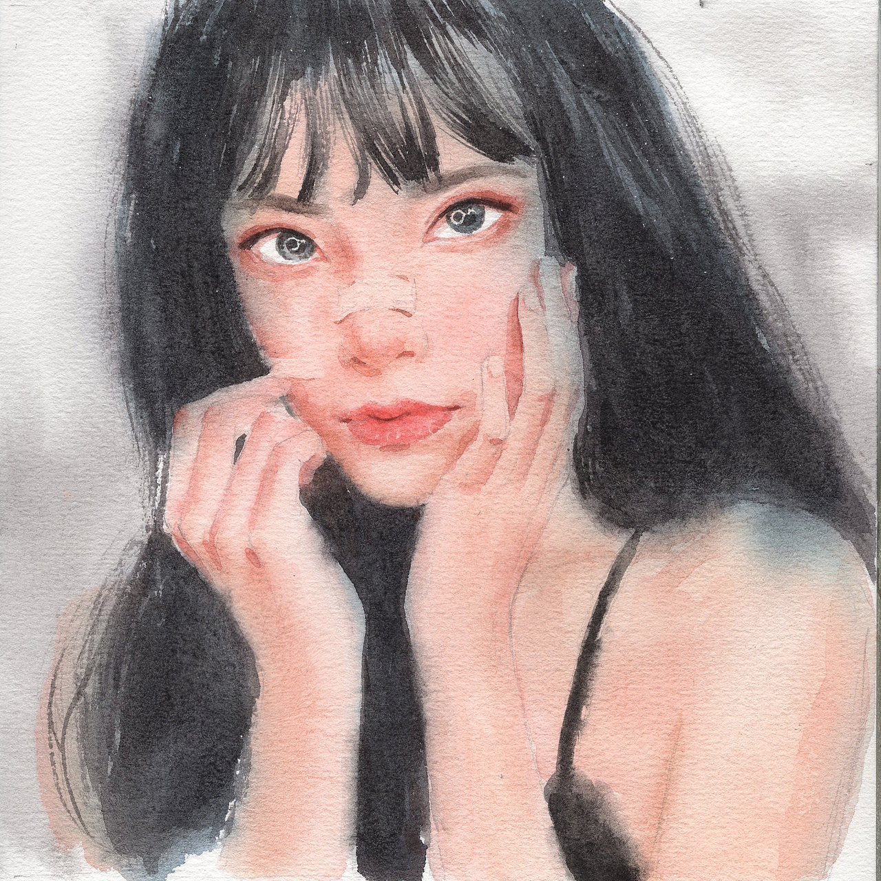 一些水彩人物练习（图ZMTUxNDI0NjQ0） - 绘画 - 站酷设计师TangKn原创素材 - 站酷ZCOOL