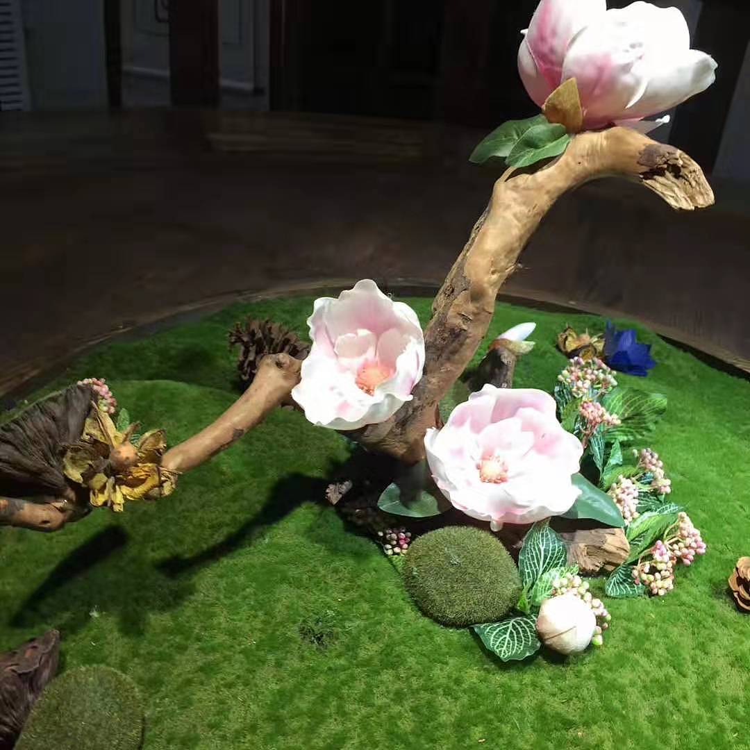 蚌埠天河湖绿色农庄 大包厢餐桌造景（图ZMTg4ODMxNDk2） - 家装设计 - 站酷设计师素悉美学空间2原创素材 - 站酷ZCOOL