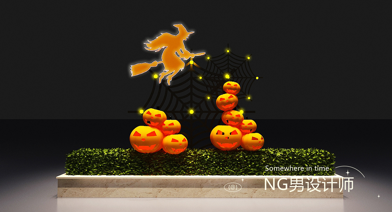 长隆万圣节南瓜主题设计3D效果图（图ZMjc4NzI5Mzky） - 场景 - 站酷设计师3D设计师NG男原创素材 - 站酷ZCOOL