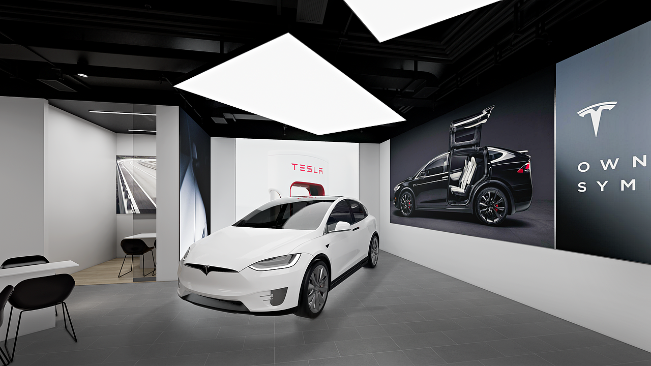 特斯拉专卖店设计