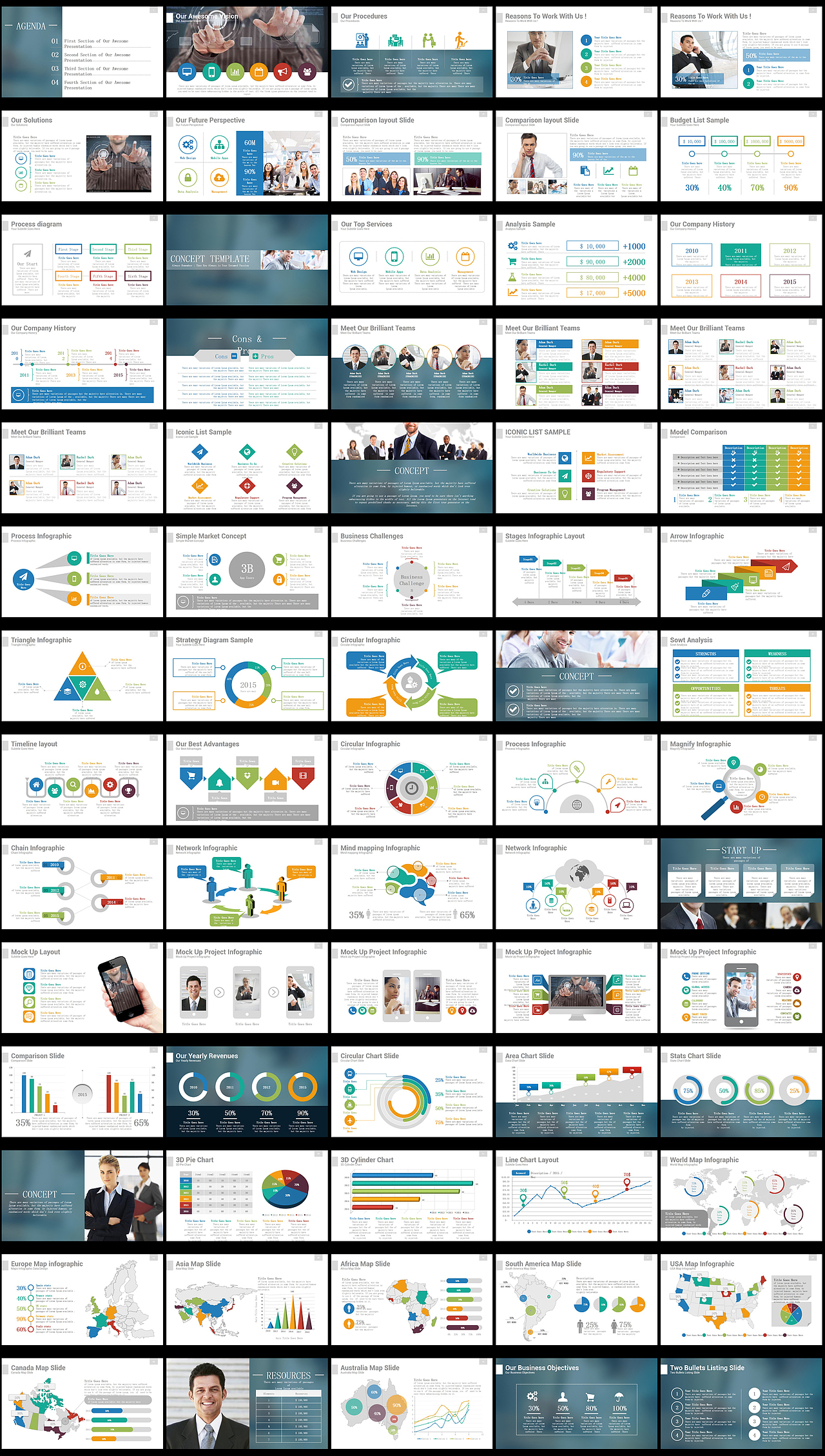 高端大气商务总结团队介绍企业通用精美动画PPT模板