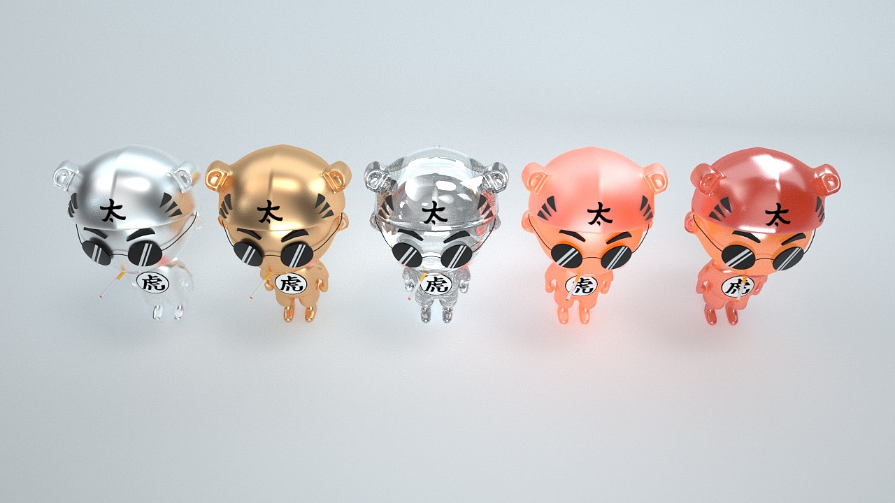 too tiger 2.0 材質(zhì)渲染 C4D OCTANE（圖ZMTUwNTc4OTMy） - 其他三維 - 站酷設(shè)計(jì)師DIN定原創(chuàng)素材 - 站酷ZCOOL
