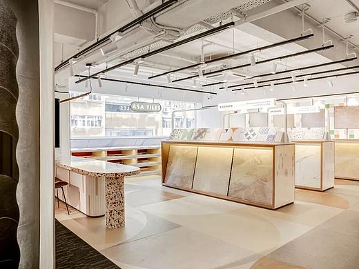 OFT设计丨他们在ASA瓷砖展厅，策了一个有氧生活方式展