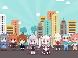 第一彈部分官方角色Q版鼠繪