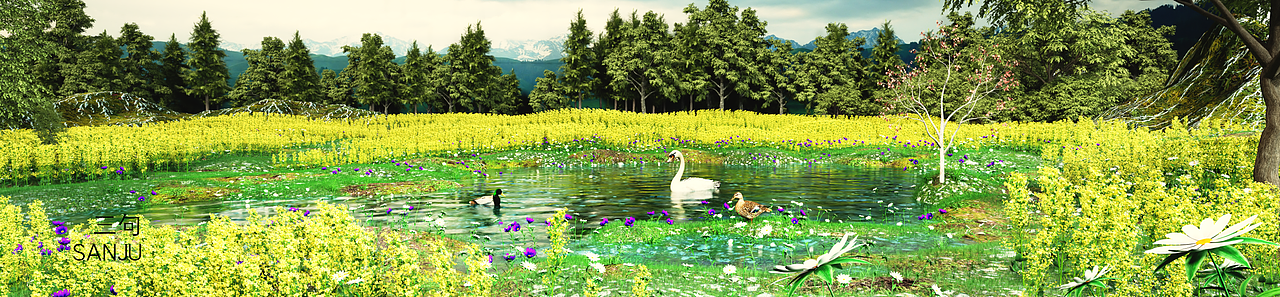 重庆生态岛_油菜花的四季（图ZMjMyNzg2MDM2） - 场景 - 站酷设计师三句原创素材 - 站酷ZCOOL