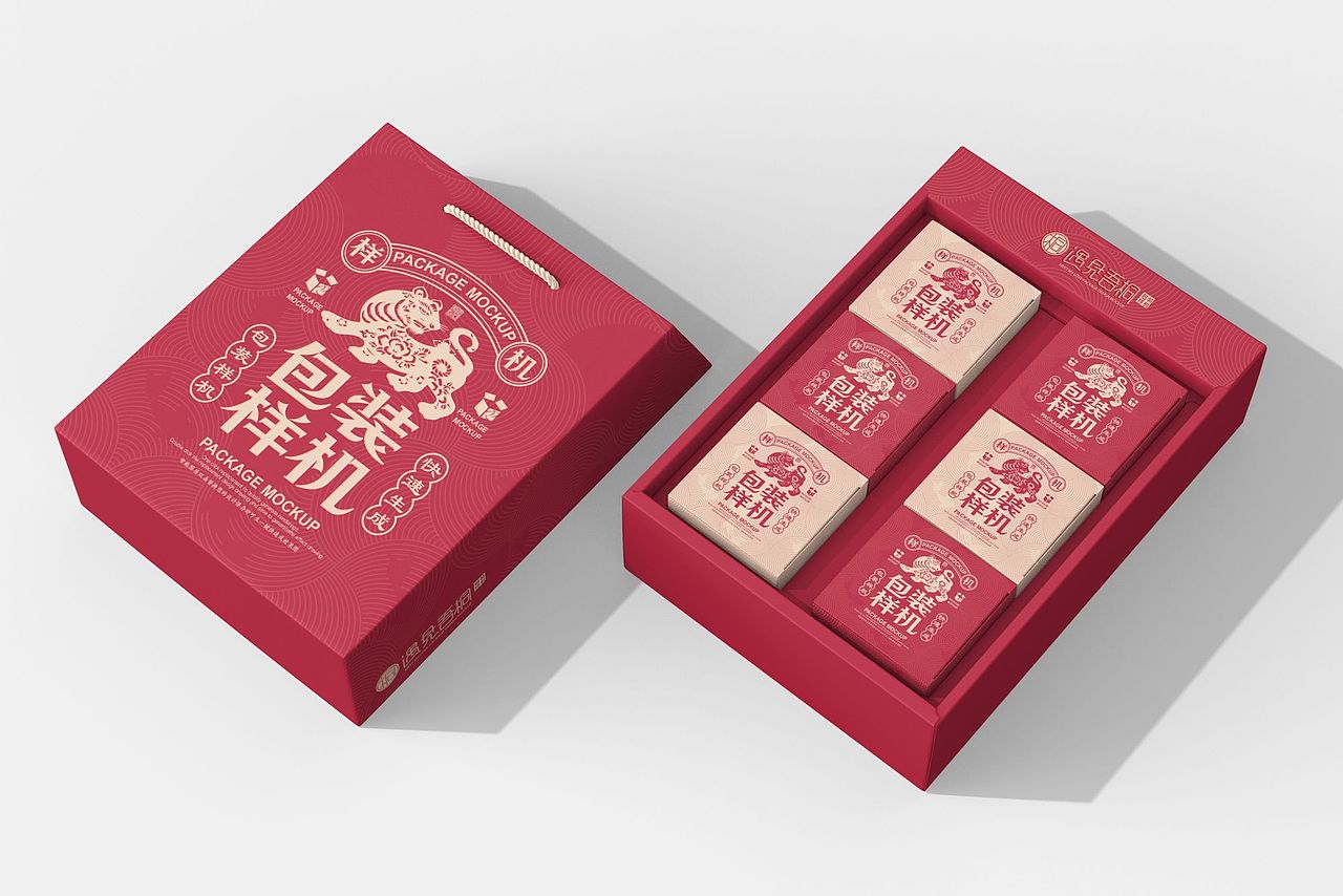 原创样机中国风抽屉盒国潮抽拉礼盒样机（图ZMzI4ODM2ODAw） - 包装 - 站酷设计师遇见吾桐原创素材 - 站酷ZCOOL
