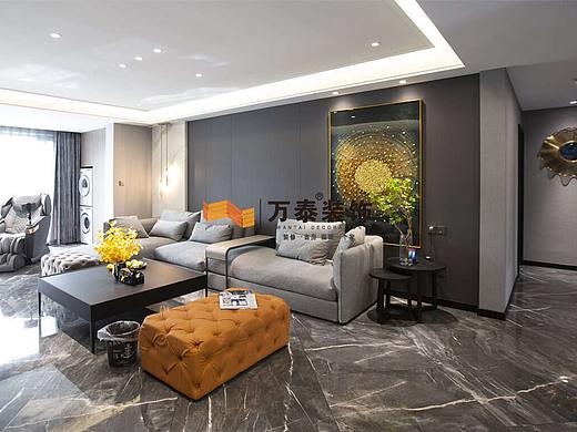 济南龙湖景粼原著175㎡现代轻奢风格装修案例（个人主页-ZNTA0OTUzMjQ=） - 家装设计 - 站酷设计师万泰装饰家装原创素材 - 站酷ZCOOL