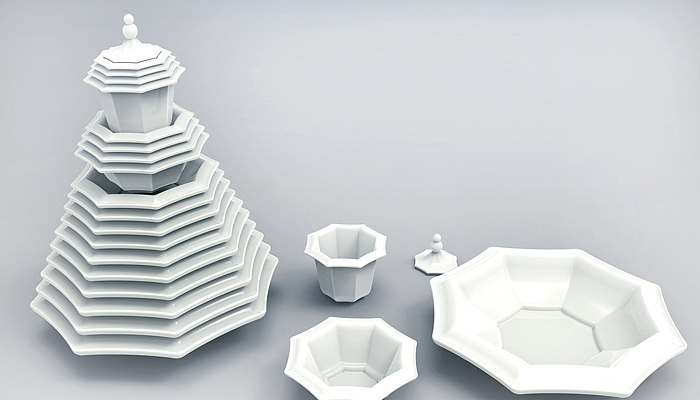 黔韵-系列餐具(步道自主产品设计)