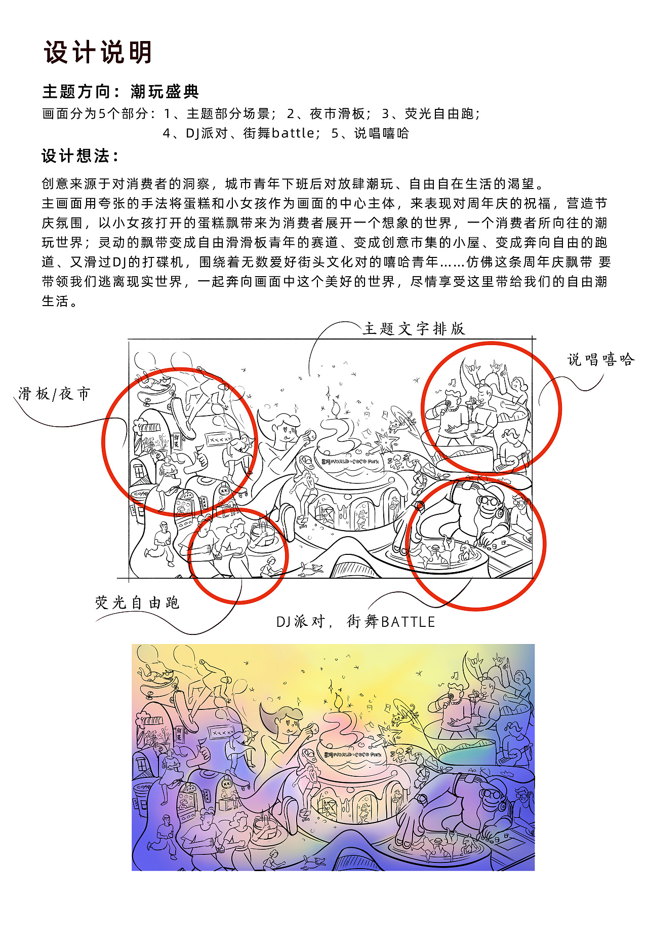 前期的创意设计说明