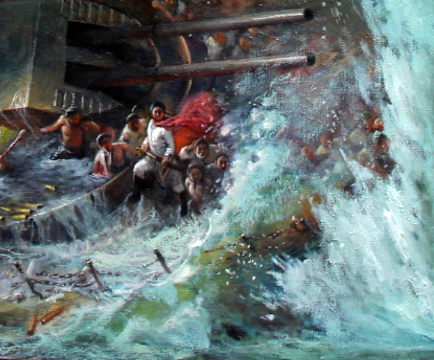 油画作品甲午海战