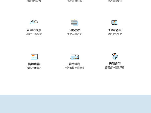 美的吸尘器电商详情页设计