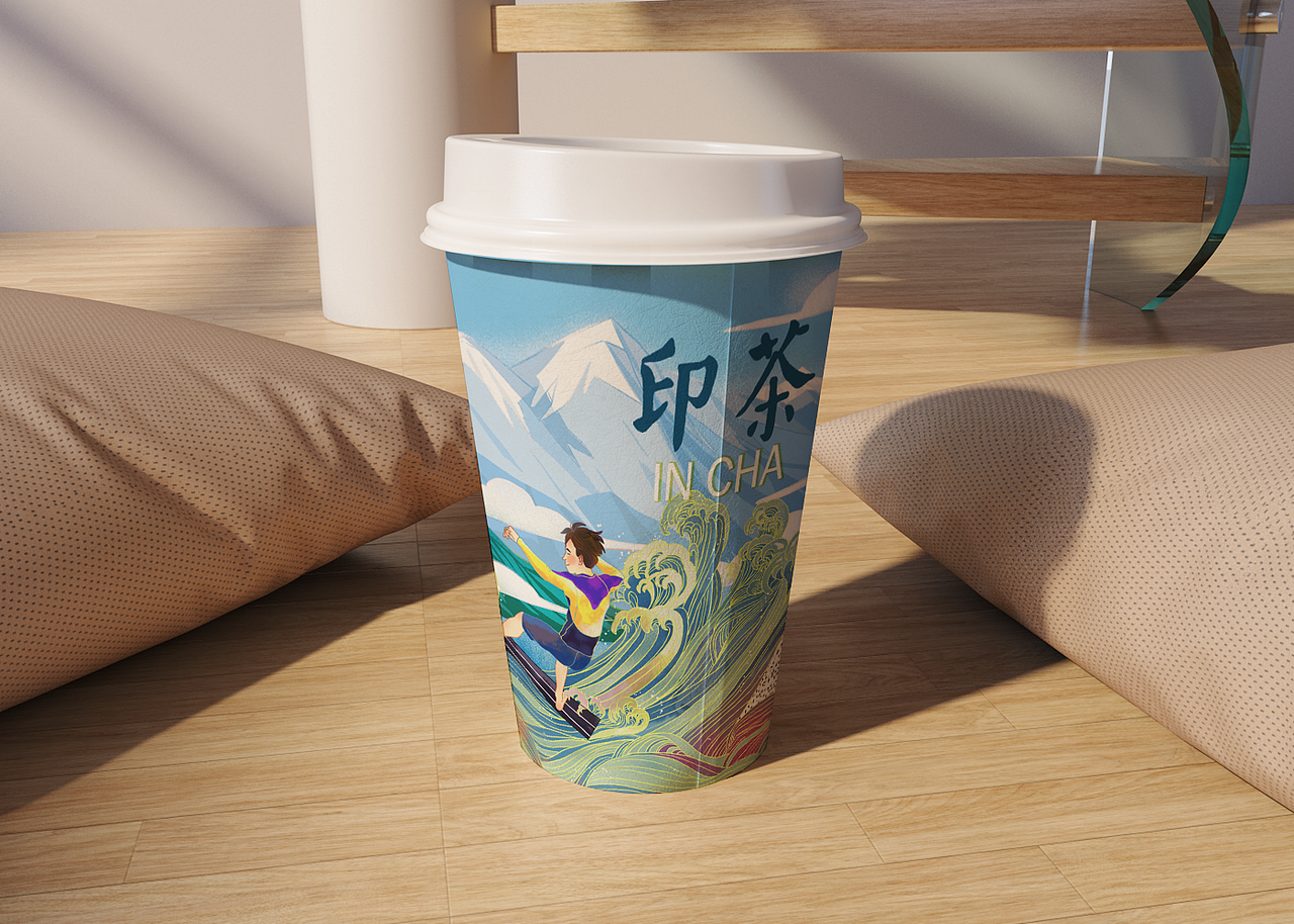 奶茶包装插画（图ZMjA4MDA0MDEy） - 商业插画 - 站酷设计师方醒醒原创素材 - 站酷ZCOOL