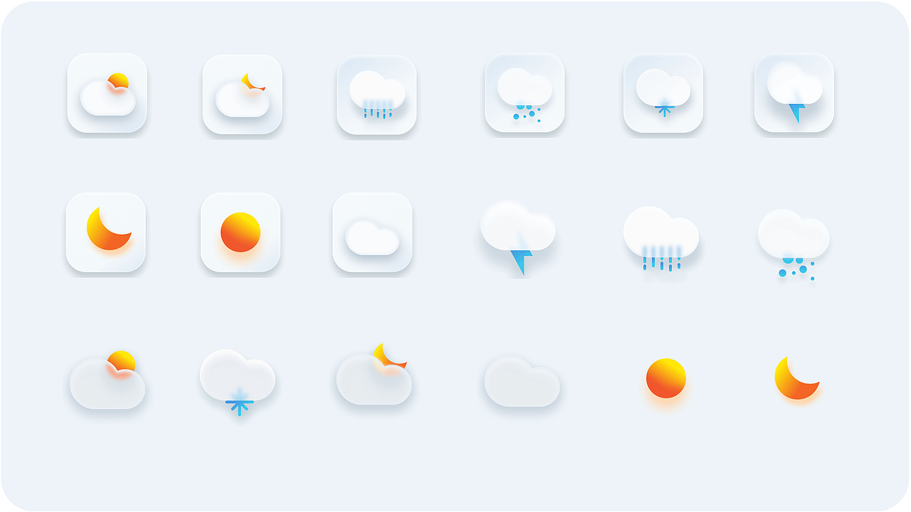 新拟态 -磨砂玻璃icon图标