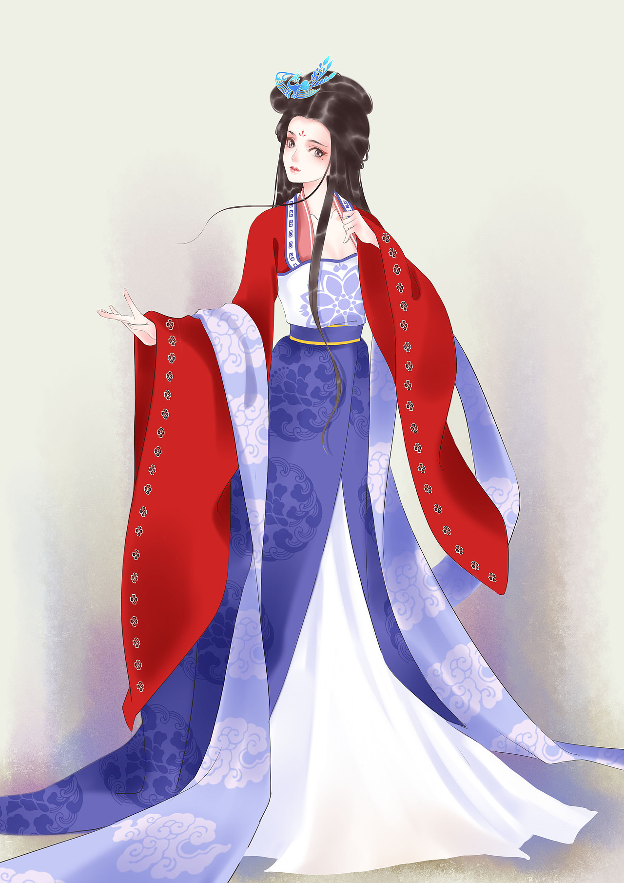 古风系列|插画|商业插画|美少女月野兔_原创作品-站酷zcool