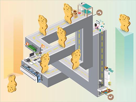 儿时的回忆-小熊饼干包装插画设计(个人主页-ZMjU2OTI2ODg=) - 图案 - 站酷设计师十一吨原创素材 - 站酷ZCOOL
