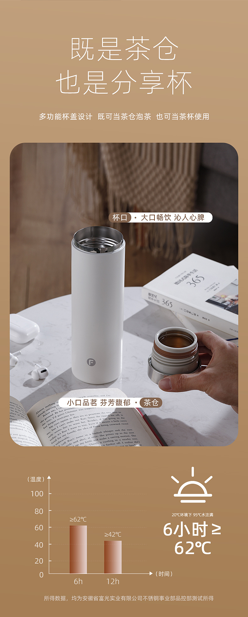 家居类高端不锈钢保温杯拍摄