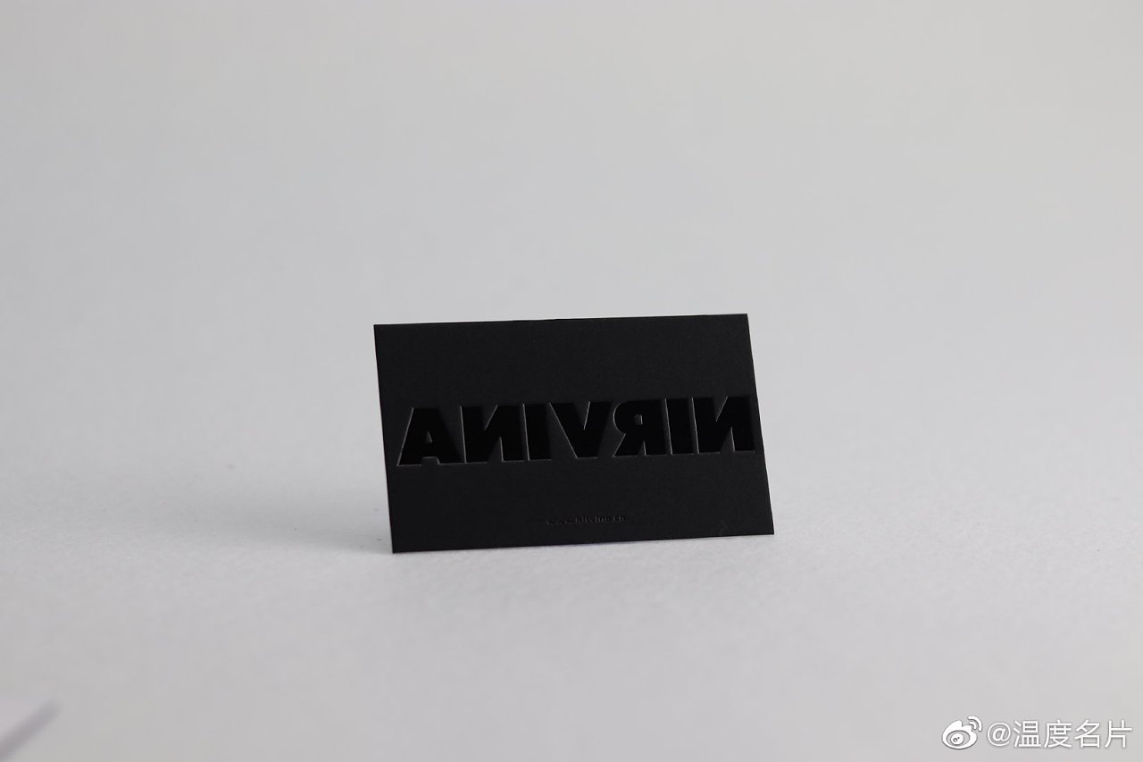 温度名片--烫黑金工艺名片展示