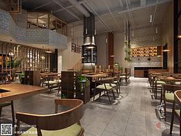 成都火锅店设计案例—【小鱼仔河鲜馆】