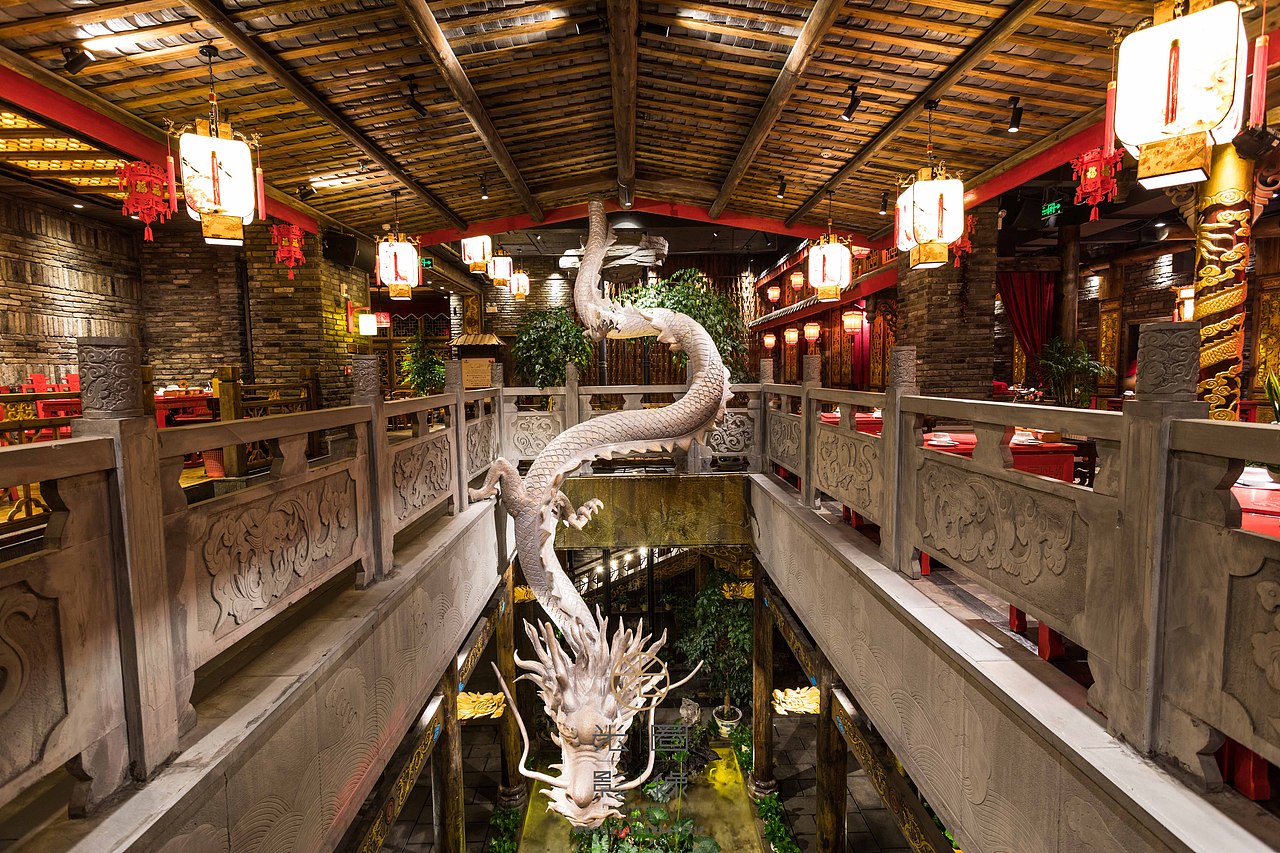 海口大龙翻印老成都火锅空间摄影